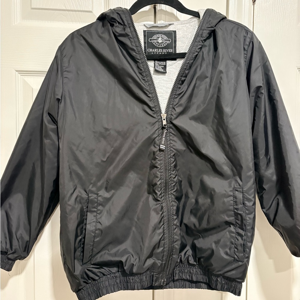 Charles River Apparel Kids Black Jacket size youth large 14/16